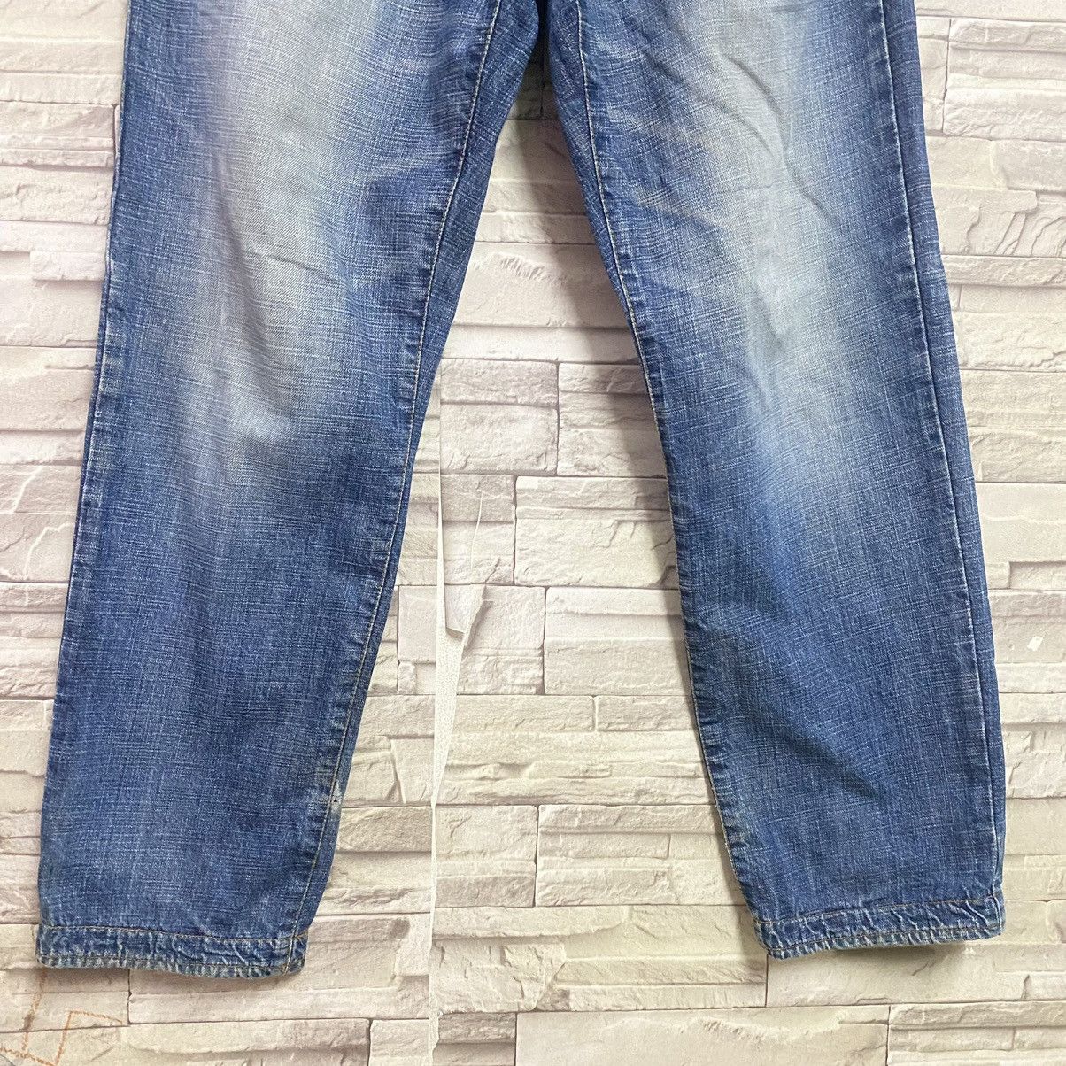 Japanese Brand Japanese Brand PLOTGATE Leather Pocket Denim Jeans Size US 33 - 7 Thumbnail