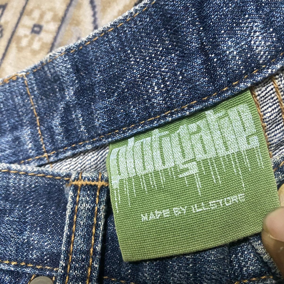 Japanese Brand Japanese Brand PLOTGATE Leather Pocket Denim Jeans Size US 33 - 17 Thumbnail