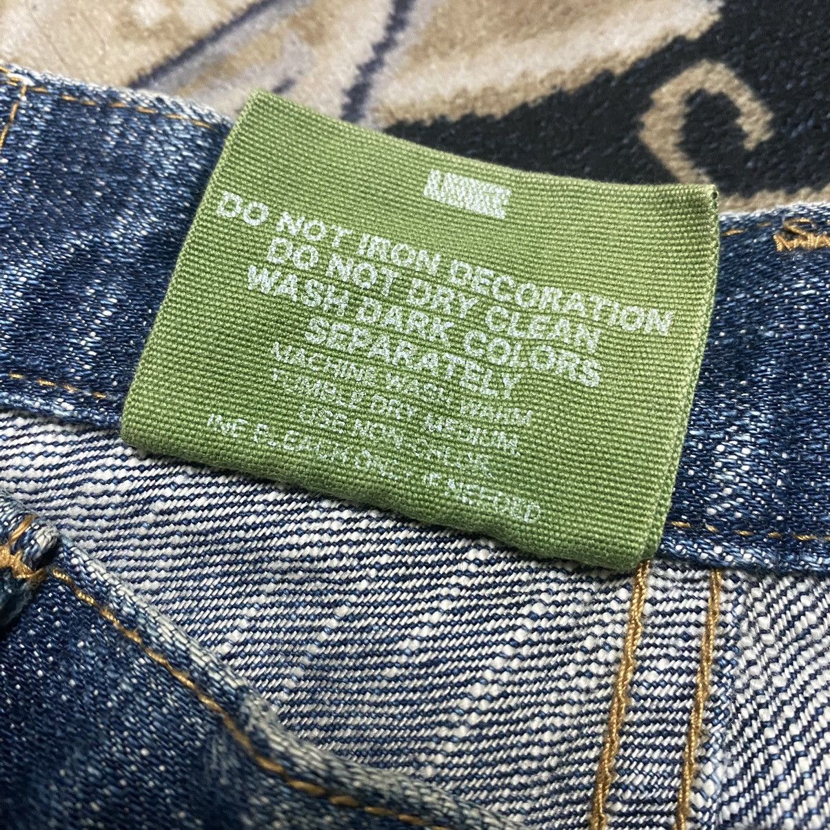 Japanese Brand Japanese Brand PLOTGATE Leather Pocket Denim Jeans Size US 33 - 16 Thumbnail