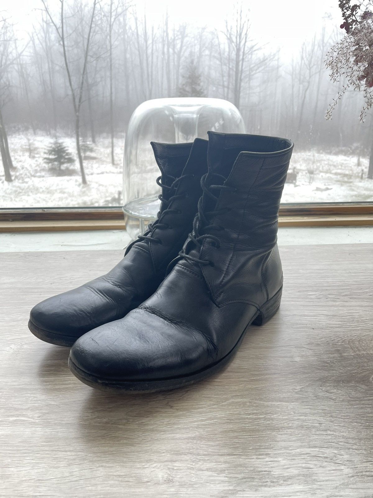 image of Need Gone Deerskin Carpe Diem S23M Shoes in Black, Men's (Size 9)