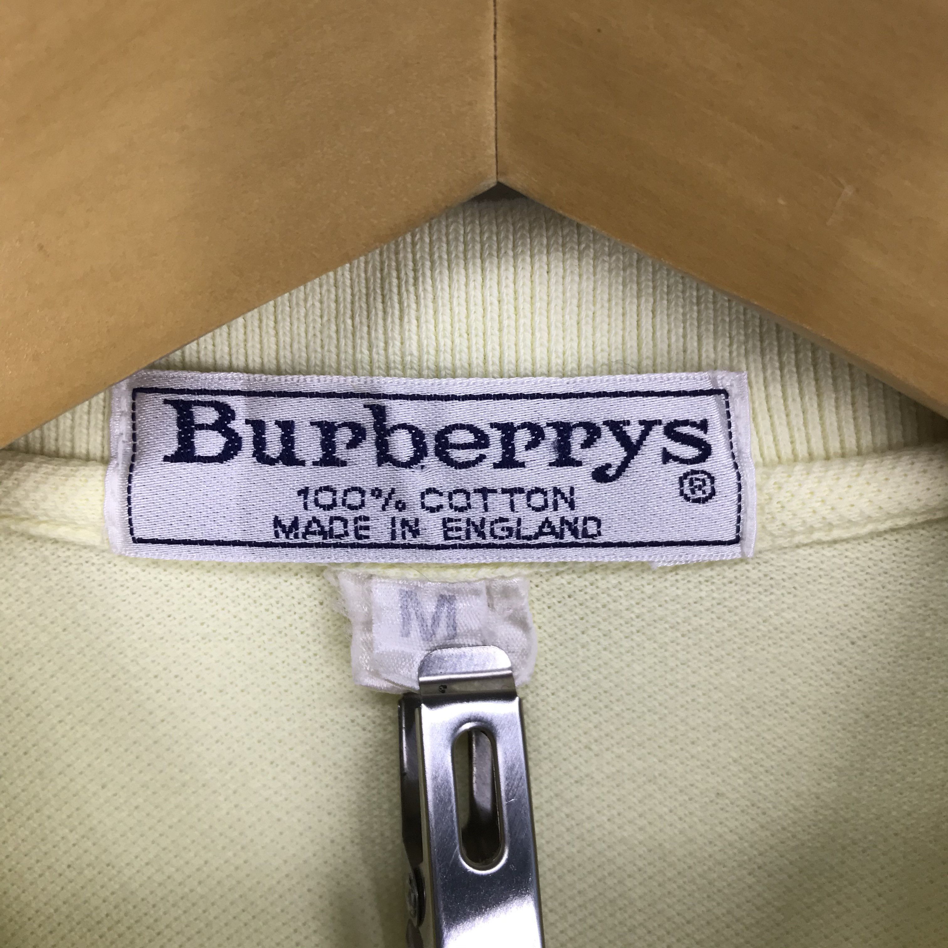 Burberry 90s Vintage BURBERRYS Made In England Polo T Shirt #2366-82 Size US M / EU 48-50 / 2 - 6 Thumbnail