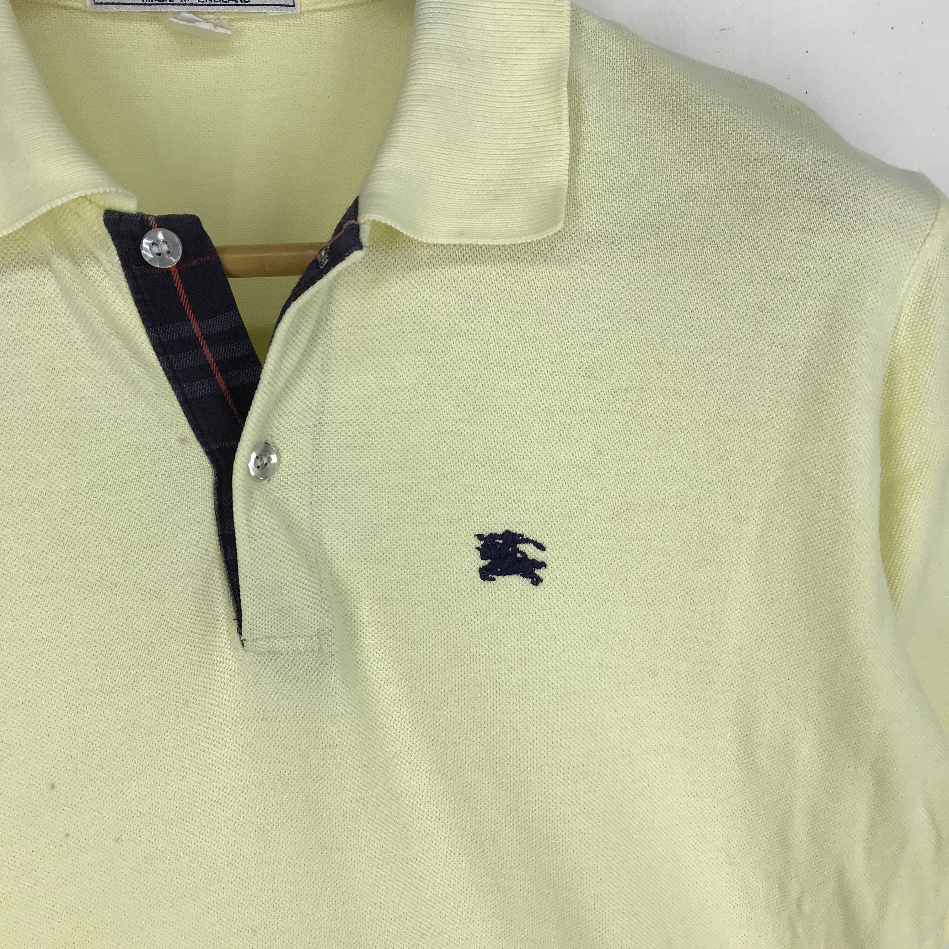 Burberry 90s Vintage BURBERRYS Made In England Polo T Shirt #2366-82 Size US M / EU 48-50 / 2 - 2 Thumbnail