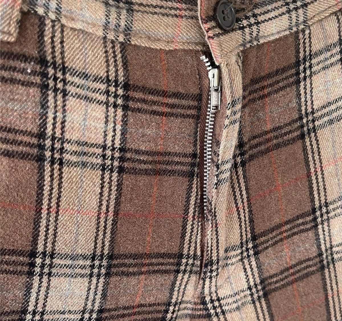 Beams Plus BEAMS ZIPPER PANTS WOOL CHECK JAPAN Size US 32 / EU 48 - 4 Thumbnail