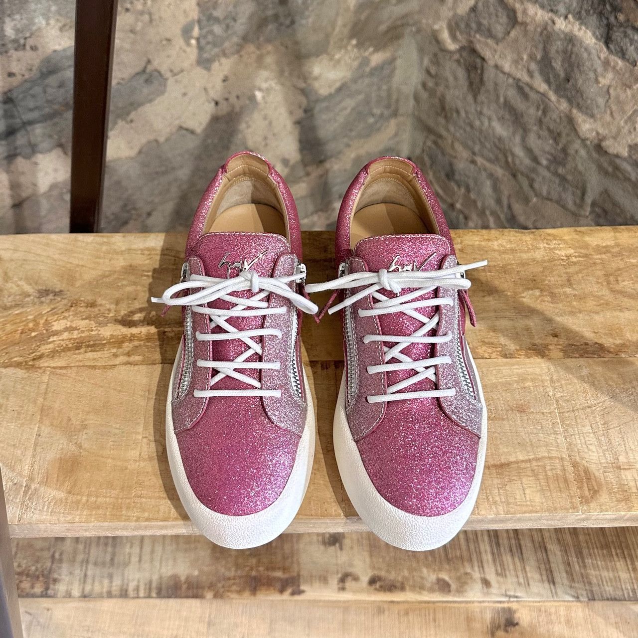 Gail Glitter Giuseppe Glitter Trainers Giuseppe Zanotti Pink