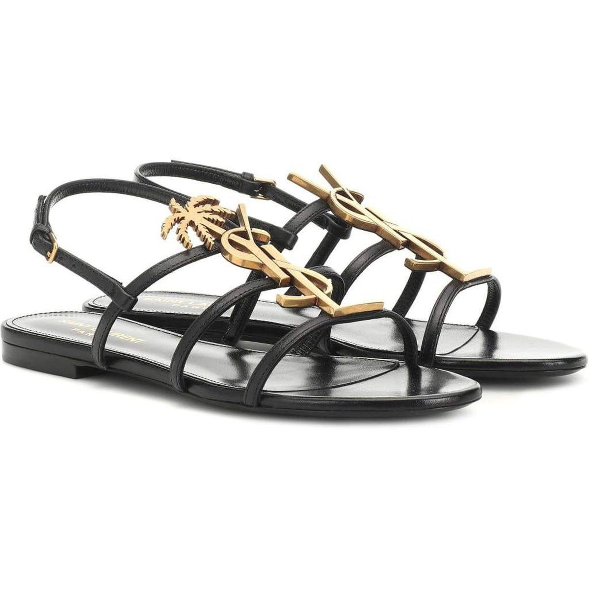 Metal Monogram Cassandra Sandals