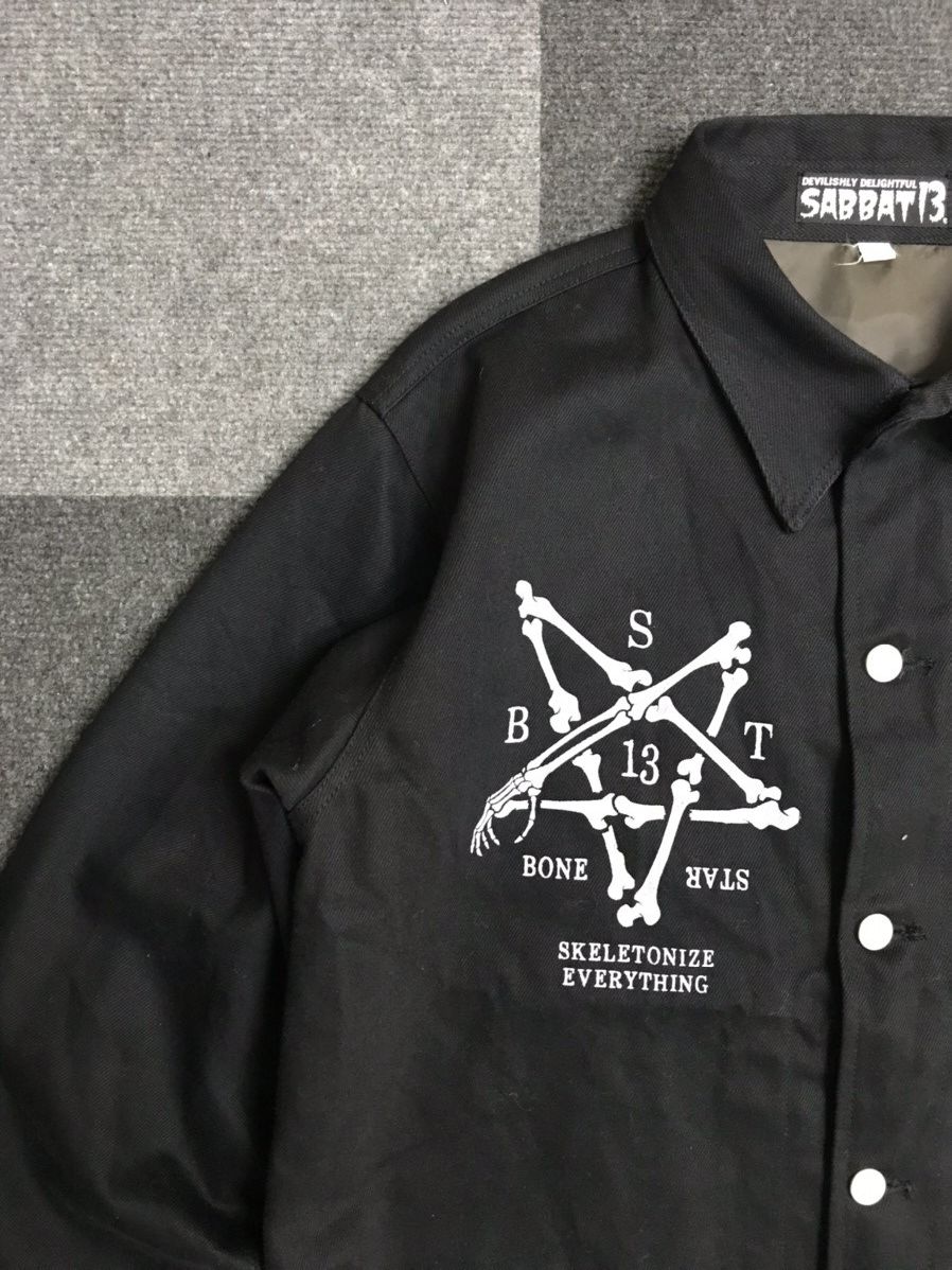 Japanese Brand SABBATH13 Japan Punk Chore Denim Jacket Size US M / EU 48-50 / 2 - 16 Thumbnail
