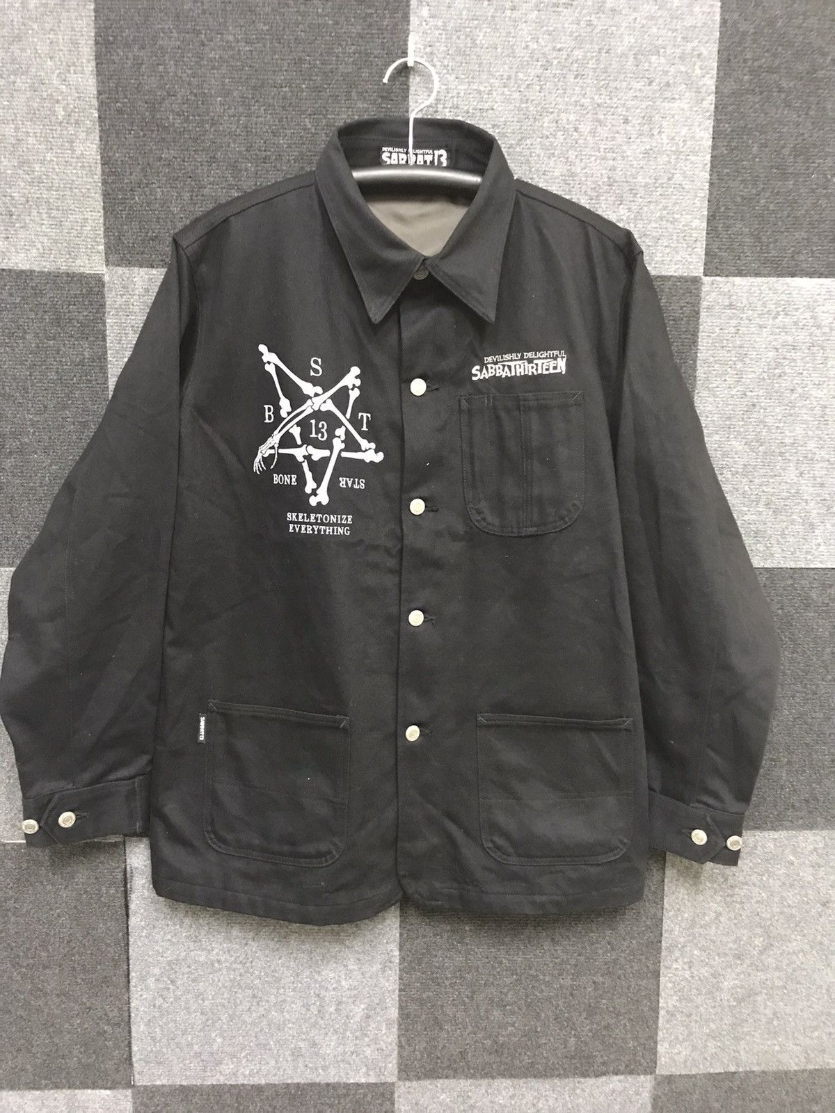 Japanese Brand SABBATH13 Japan Punk Chore Denim Jacket Size US M / EU 48-50 / 2 - 2 Thumbnail