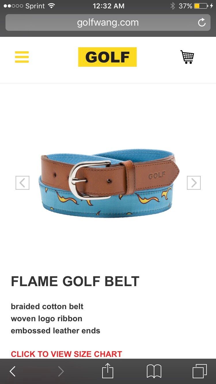 Golf Wang Flame Belt | Grailed
