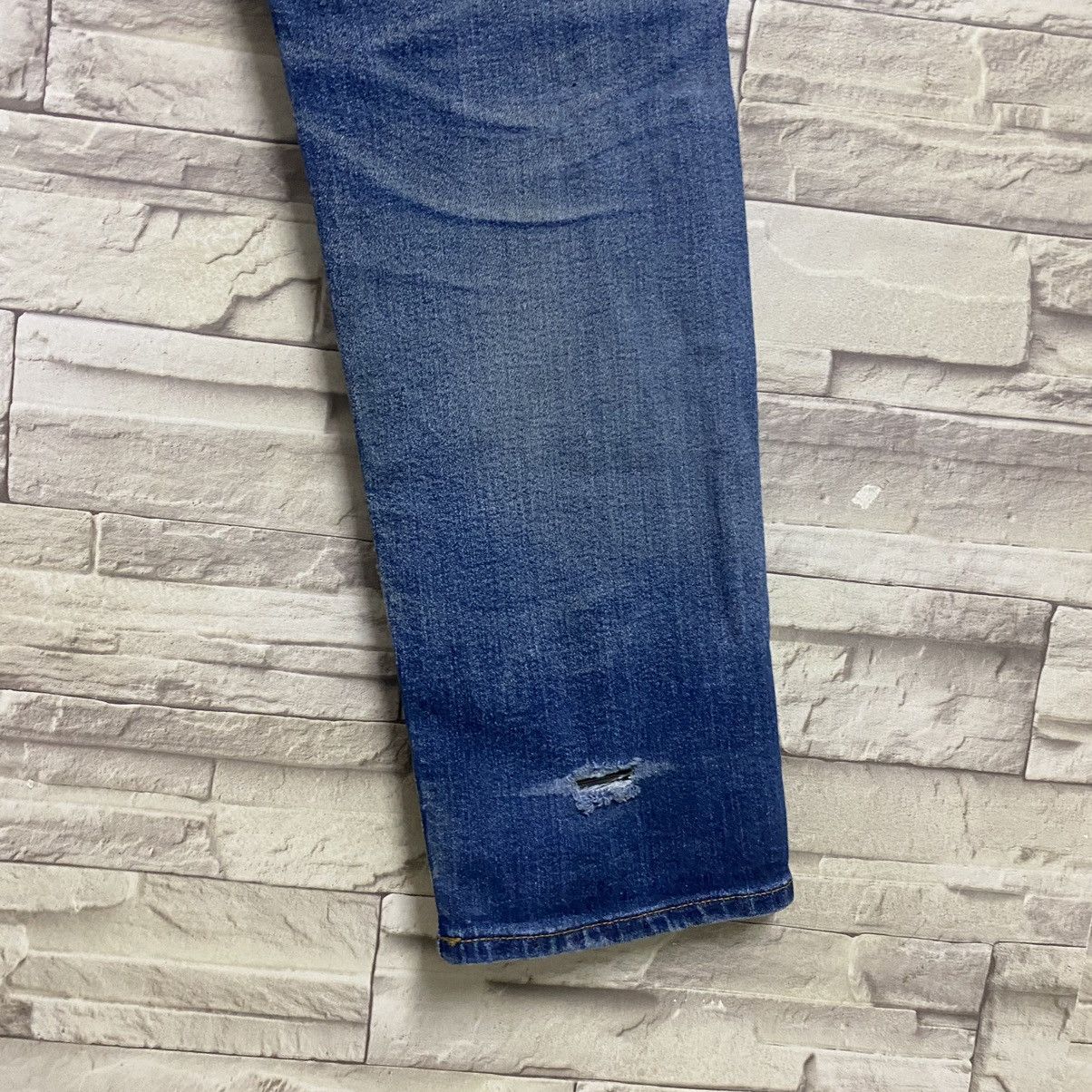 Japanese Brand MARU SO SONTAKU Ripped Skinny Jeans Made in Japan Size US 31 - 16 Thumbnail
