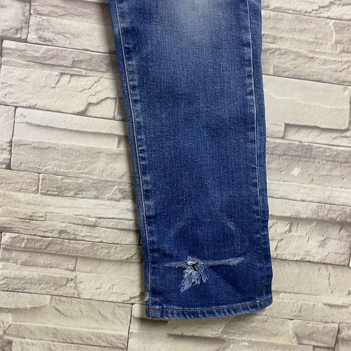 Japanese Brand MARU SO SONTAKU Ripped Skinny Jeans Made in Japan Size US 31 - 11 Thumbnail