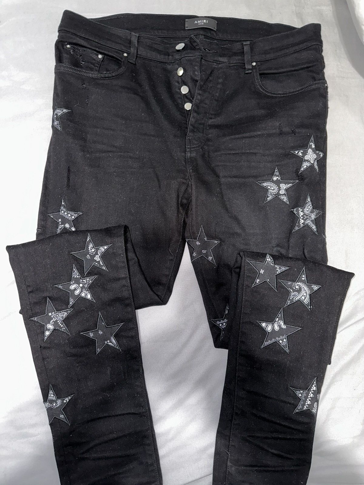 Amiri LAST DROP Amiri Stars Bandana Jeans Size US 38 / EU 54 - 2 Thumbnail