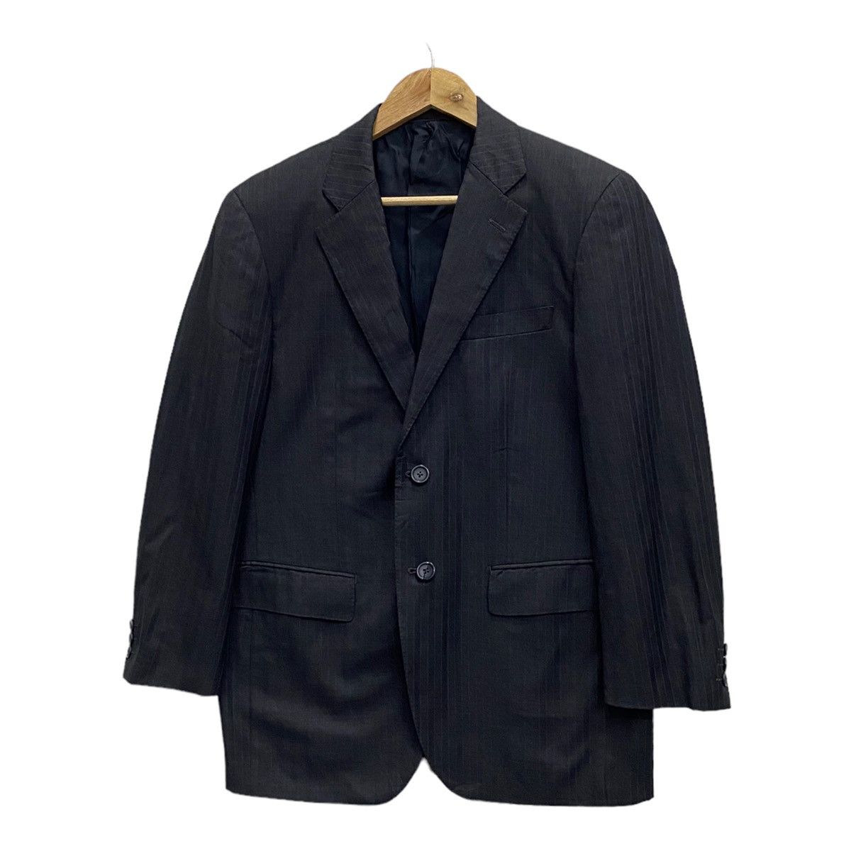 Loro Piana × Yohji Yamamoto D’URBAN x LORO PIANA STRIPE MINIMAL BLAZER COAT Size US S / EU 44-46 / 1 - 5 Thumbnail