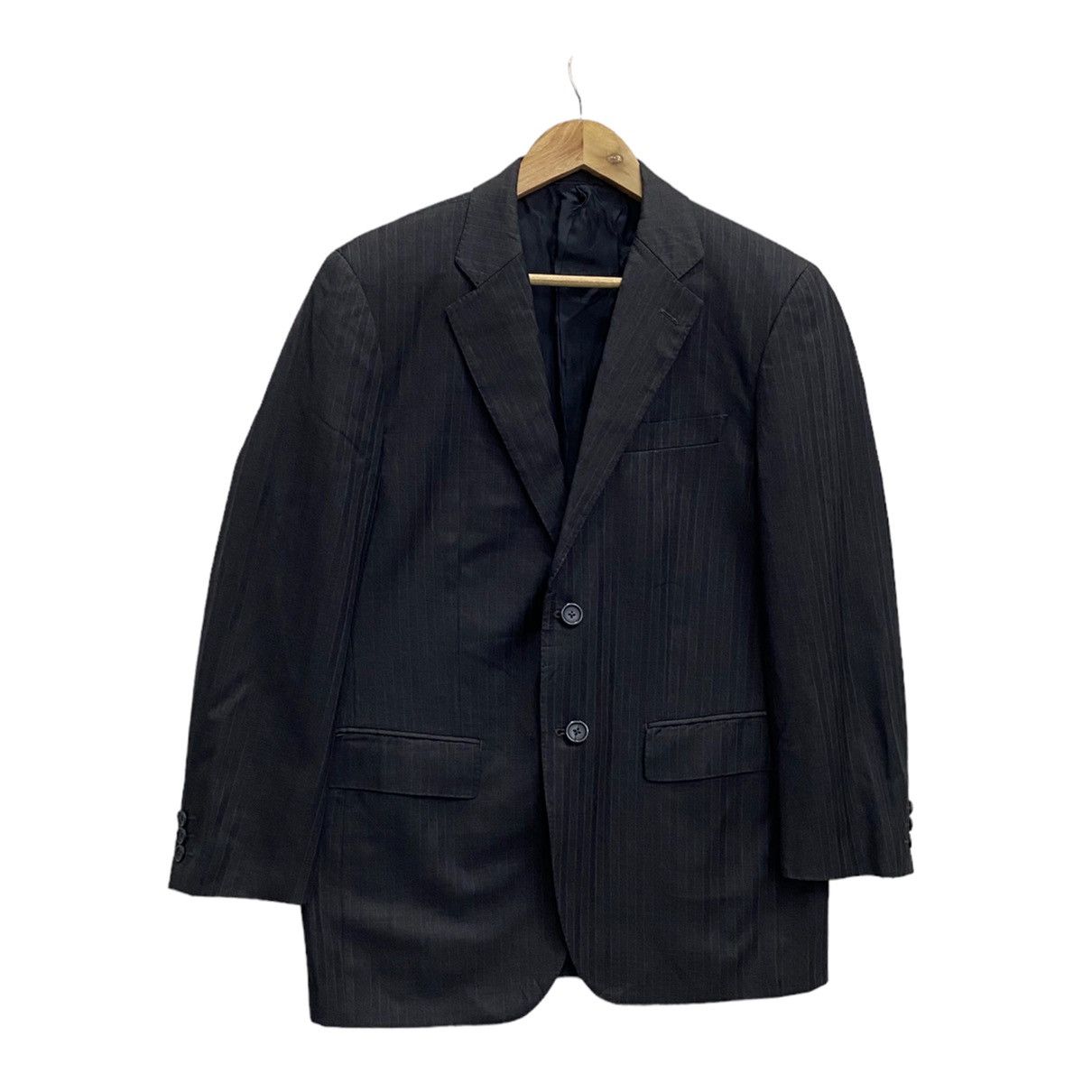 Loro Piana × Yohji Yamamoto D’URBAN x LORO PIANA STRIPE MINIMAL BLAZER COAT Size US S / EU 44-46 / 1 - 7 Thumbnail