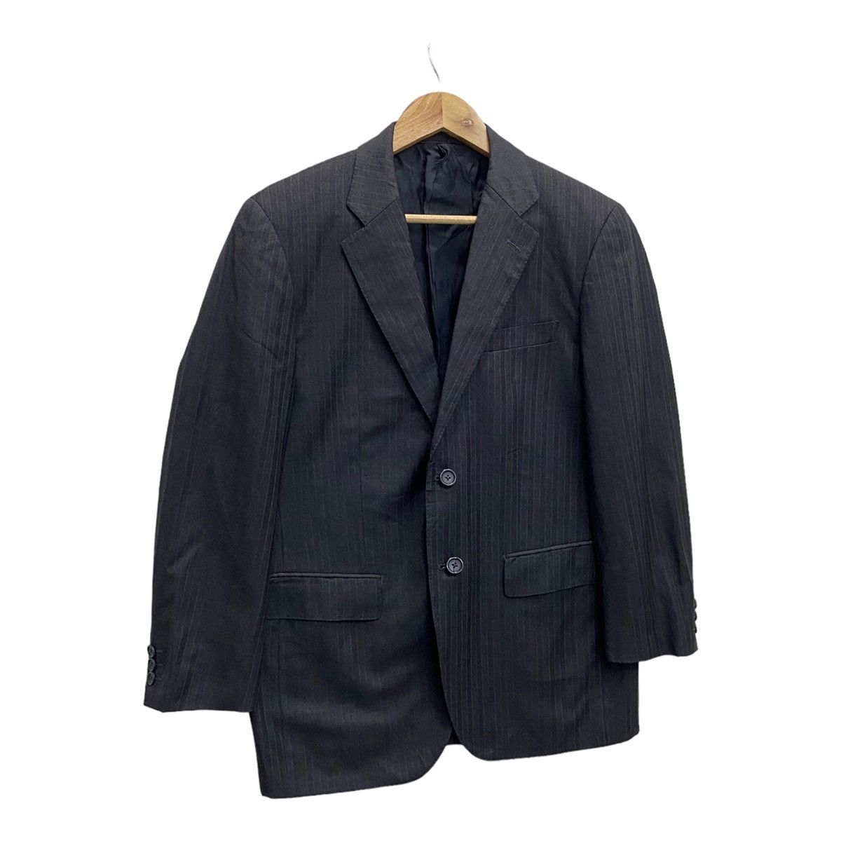 Loro Piana × Yohji Yamamoto D’URBAN x LORO PIANA STRIPE MINIMAL BLAZER COAT Size US S / EU 44-46 / 1 - 6 Thumbnail