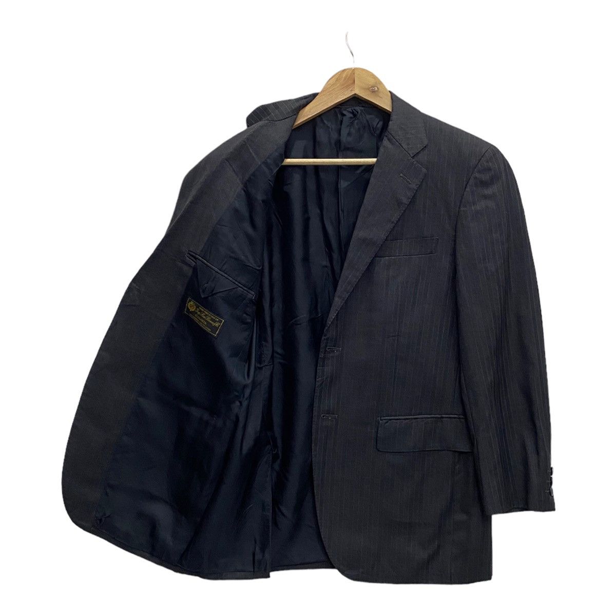 Loro Piana × Yohji Yamamoto D’URBAN x LORO PIANA STRIPE MINIMAL BLAZER COAT Size US S / EU 44-46 / 1 - 2 Thumbnail