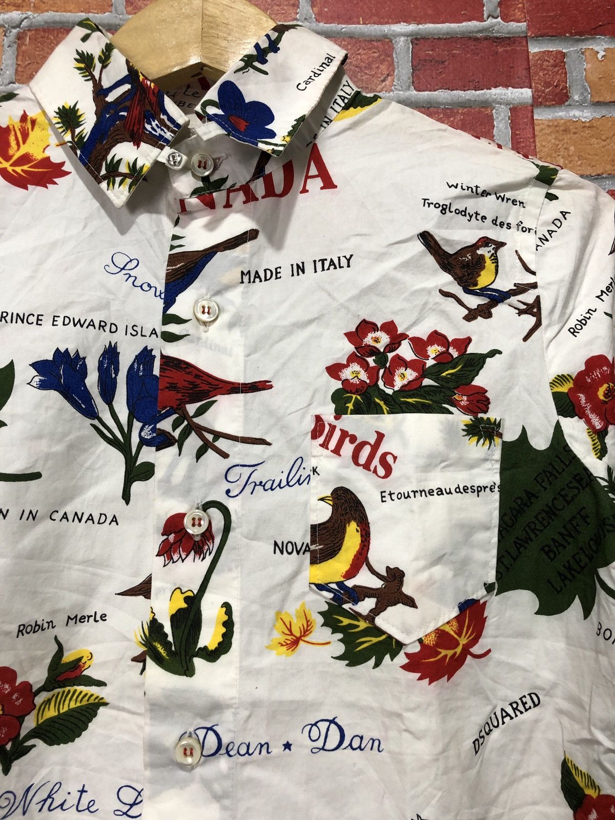 Dsquared2 Dsquared2 Bird Flower Print Shirt Size S / US 4 / IT 40 - 2 Thumbnail