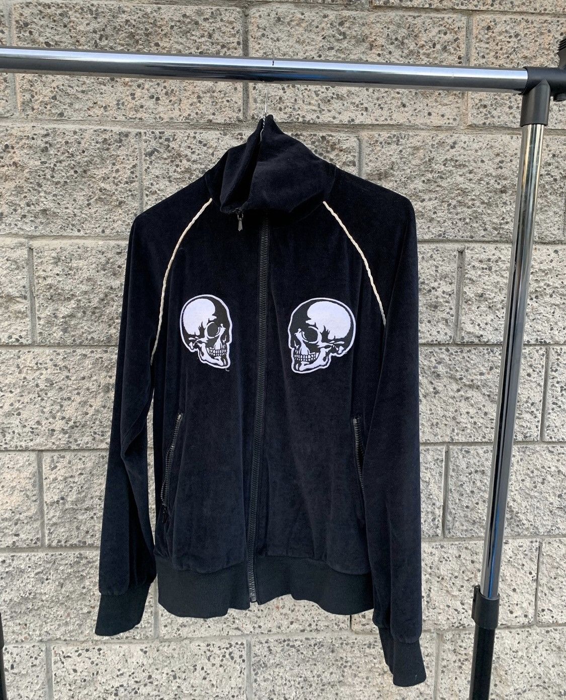 トップス number (n)ine velours track jersey y2k Number (N)ine Track Velour Jacket