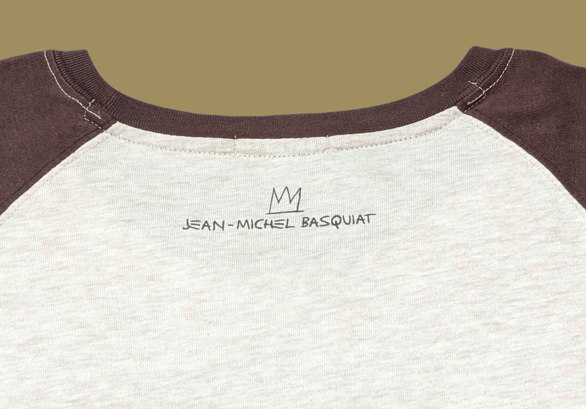 Jean-Michel Basquiat × Vintage Vintage Jean Michel Basquiat Artwork 3 Quarter T shirt Size US XL / EU 56 / 4 - 6 Thumbnail