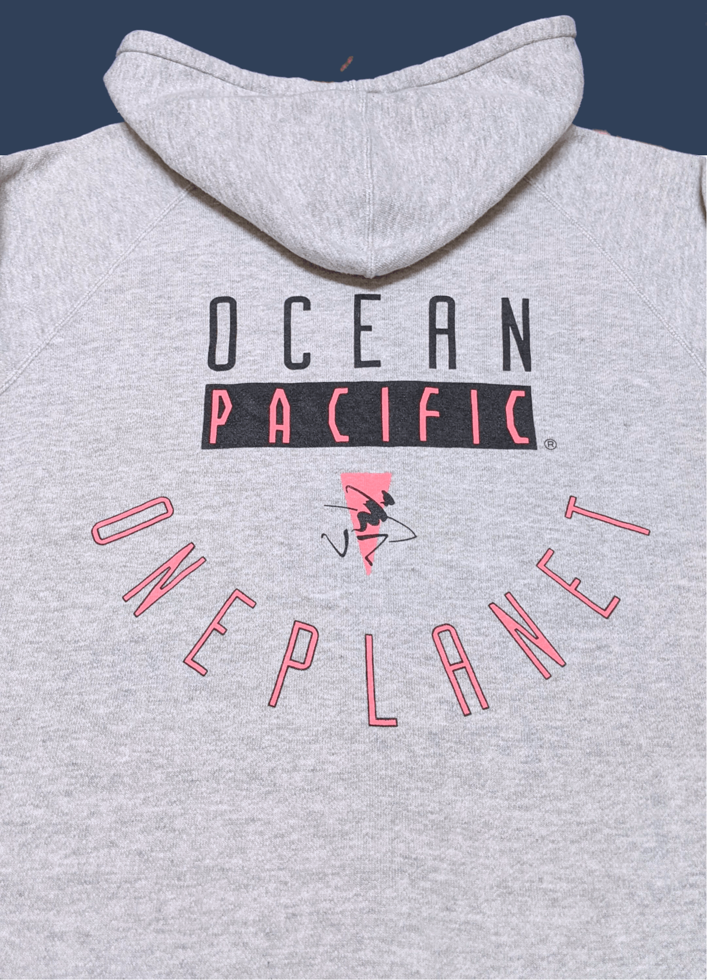 Ocean Pacific × Vintage Vintage 90s Ocean Pacific Surf One Planet Zipped Hoodie Size US M / EU 48-50 / 2 - 4 Thumbnail