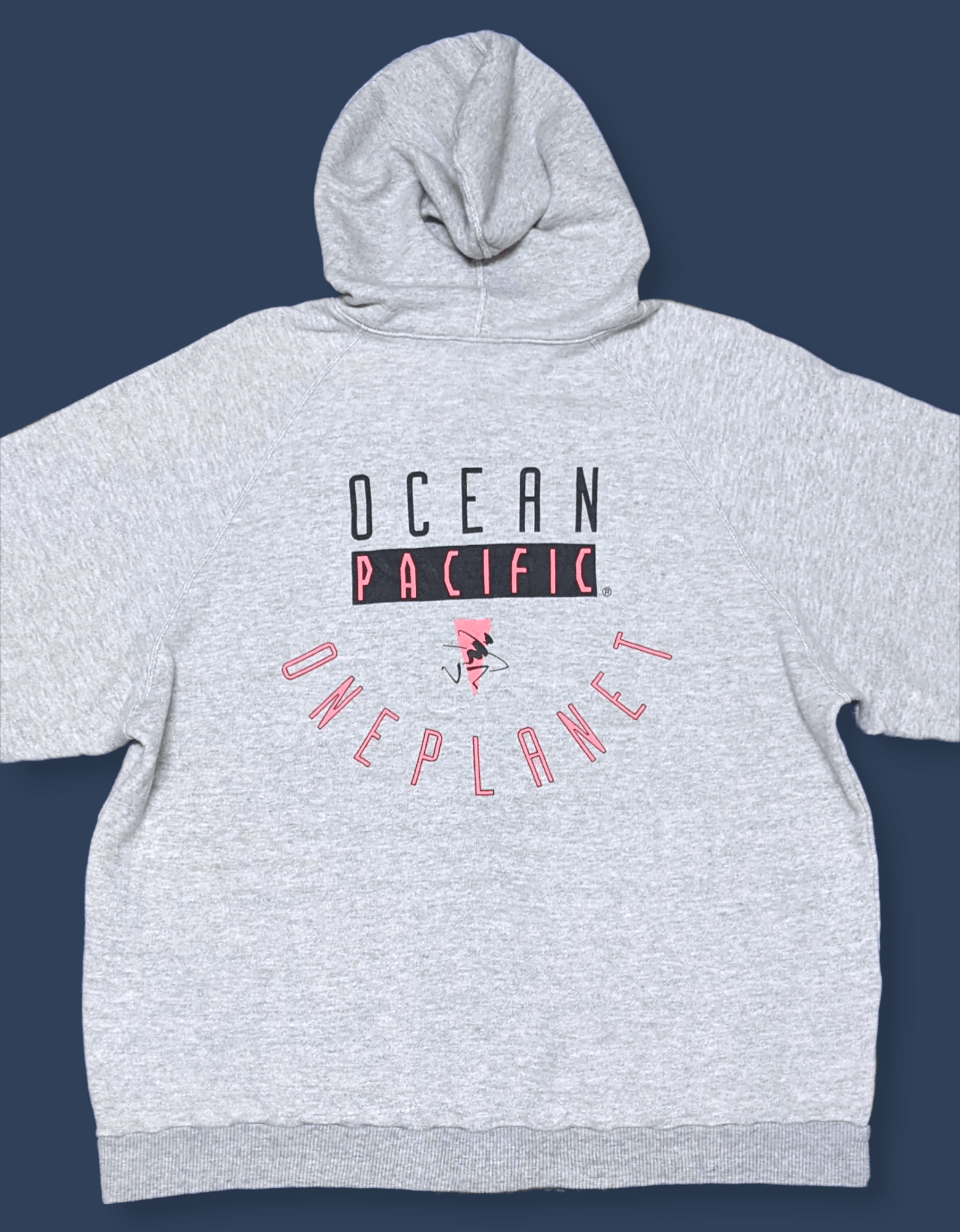 Ocean Pacific × Vintage Vintage 90s Ocean Pacific Surf One Planet Zipped Hoodie Size US M / EU 48-50 / 2 - 3 Thumbnail