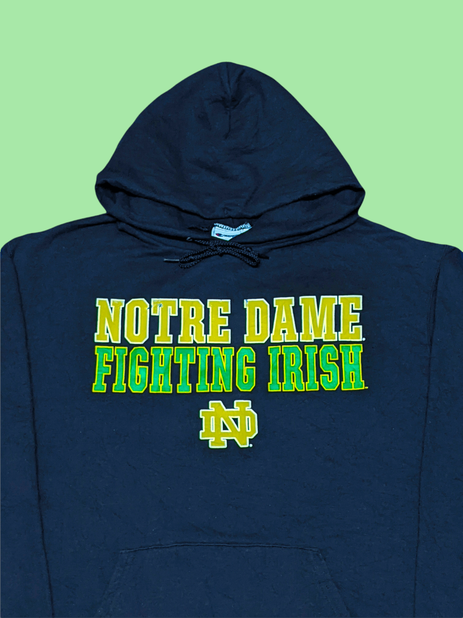Champion × Vintage Vtg Champion Notre Dame University Fighting Irish Hoodie Size US L / EU 52-54 / 3 - 2 Thumbnail