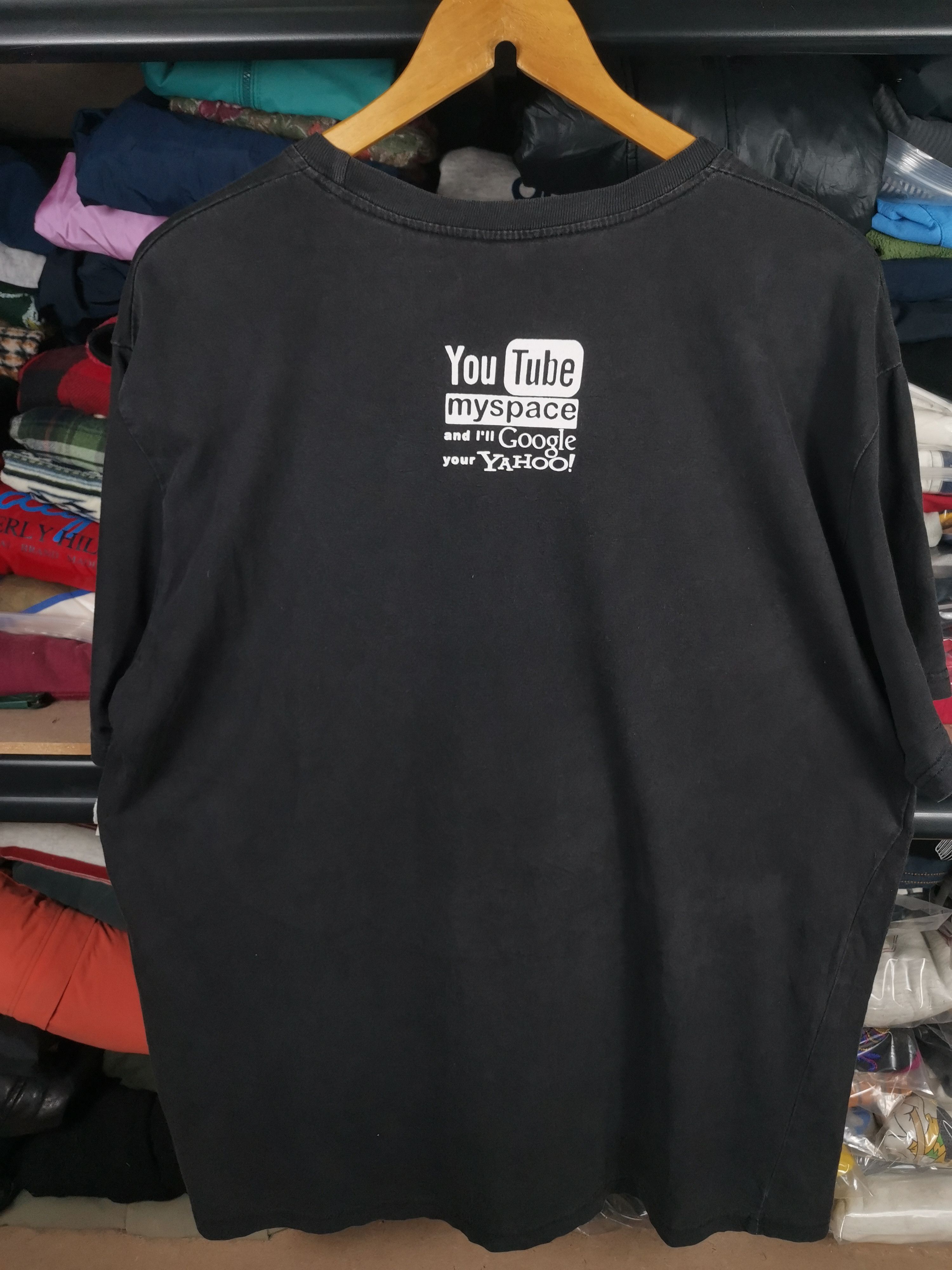 Vintage Vintage Promo Tee My space/Facebook Tshirt Sun Faded Size US L / EU 52-54 / 3 - 3 Thumbnail