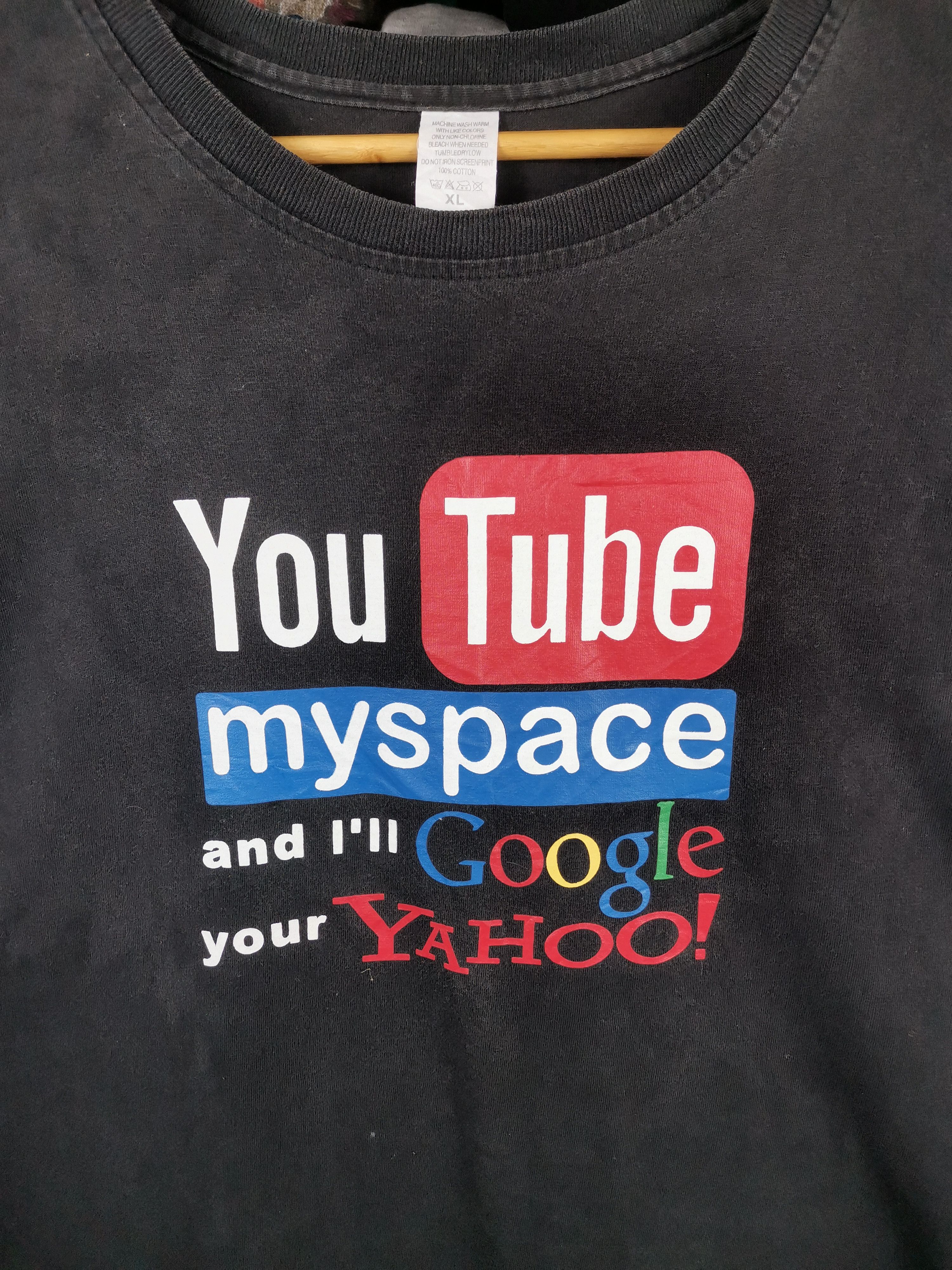 Vintage Vintage Promo Tee My space/Facebook Tshirt Sun Faded Size US L / EU 52-54 / 3 - 2 Thumbnail