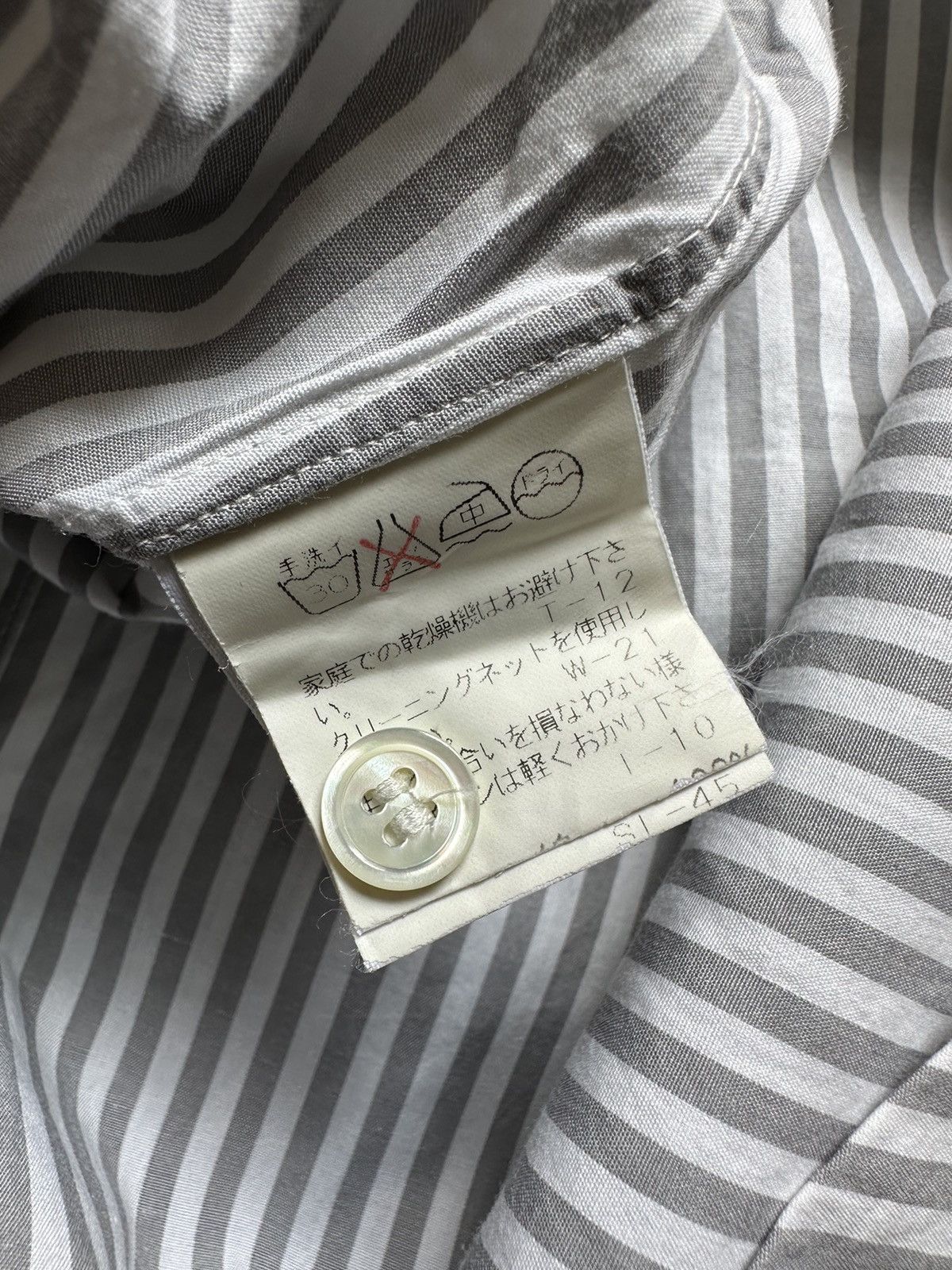 CABANE de ZUCCa A/W 1992 - Cabane De Zucca striped shirt button up Size US M / EU 48-50 / 2 - 6 Thumbnail