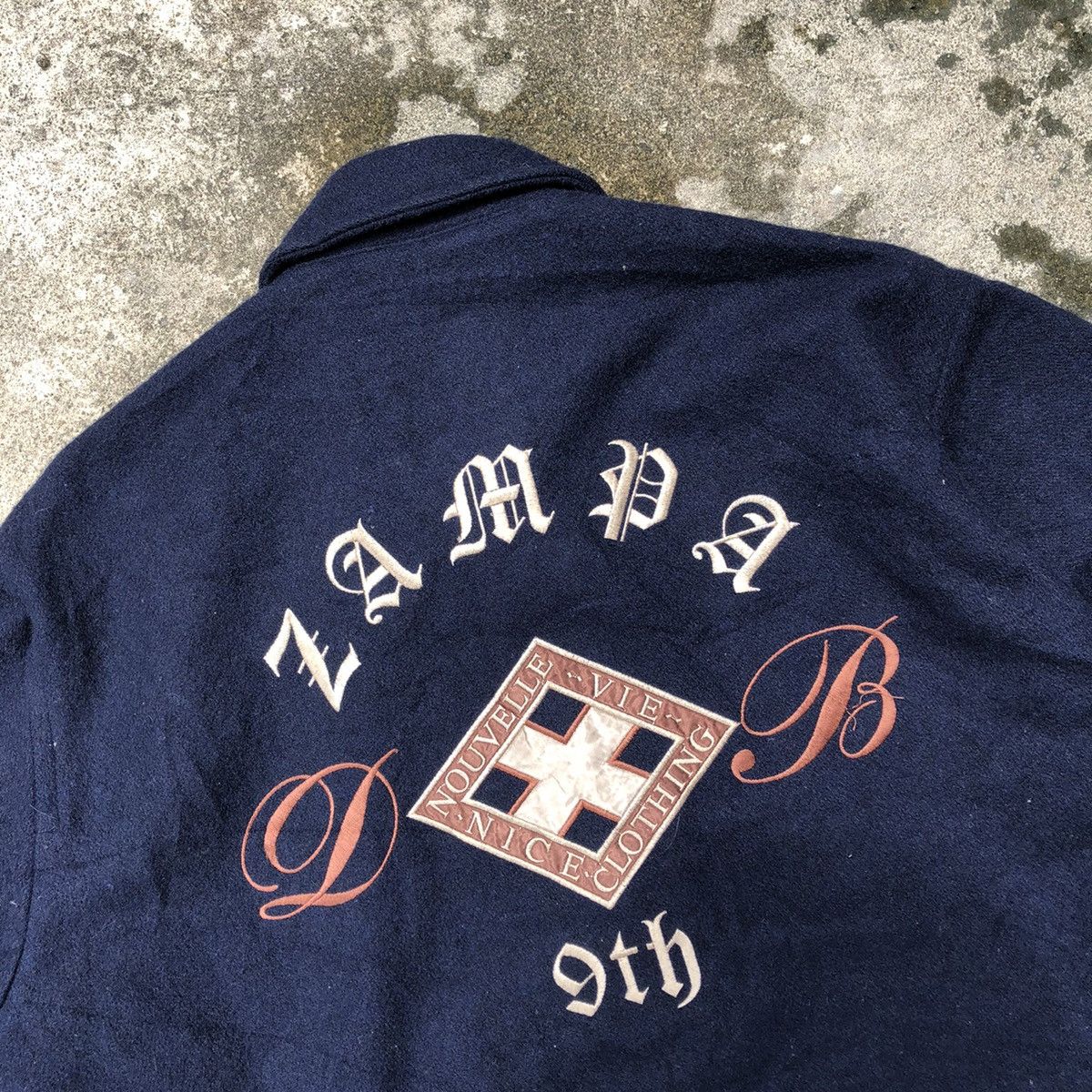 Japanese Brand 🔥Sick🔥Vintage Zampa Spellout Designer Heavy Wool Jacket Size US M / EU 48-50 / 2 - 2 Thumbnail