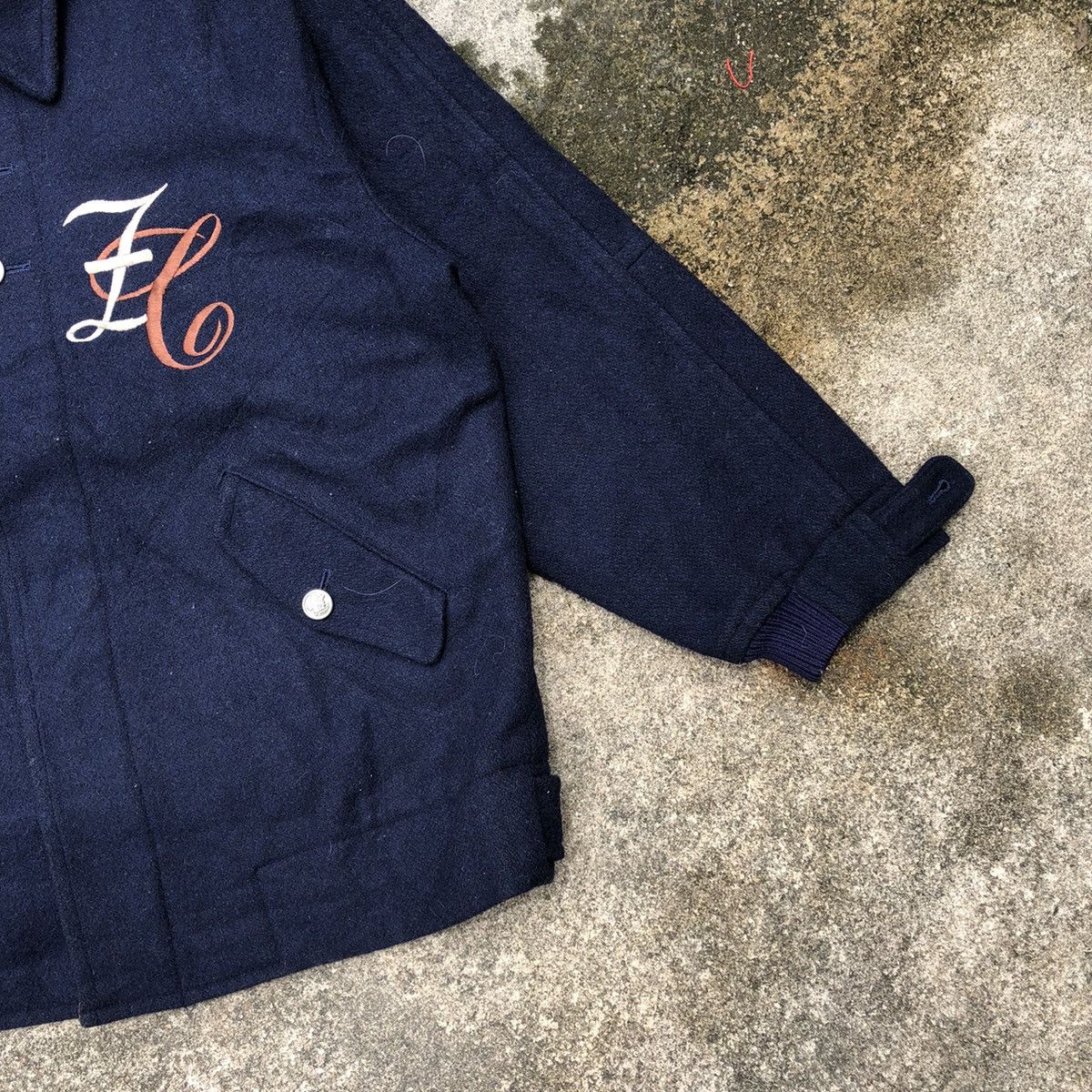 Japanese Brand 🔥Sick🔥Vintage Zampa Spellout Designer Heavy Wool Jacket Size US M / EU 48-50 / 2 - 7 Thumbnail