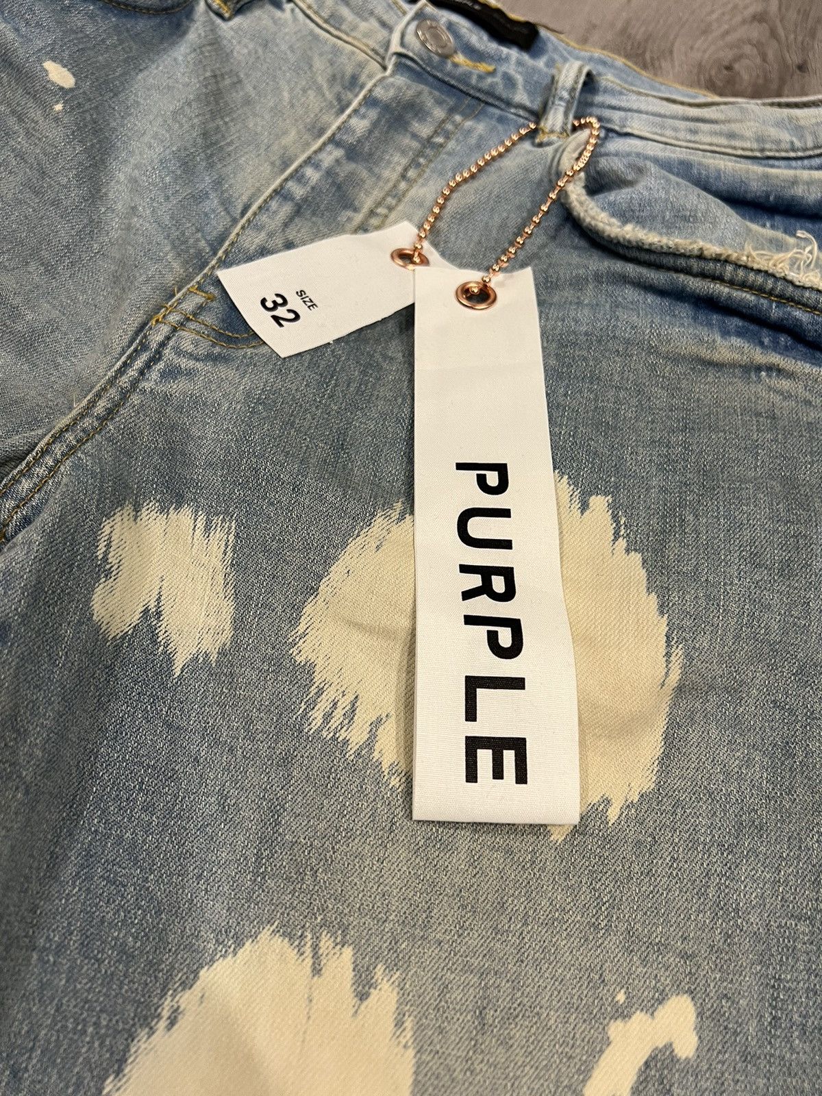 Purple Purple Distressed Jeans Size US 32 / EU 48 - 3 Thumbnail