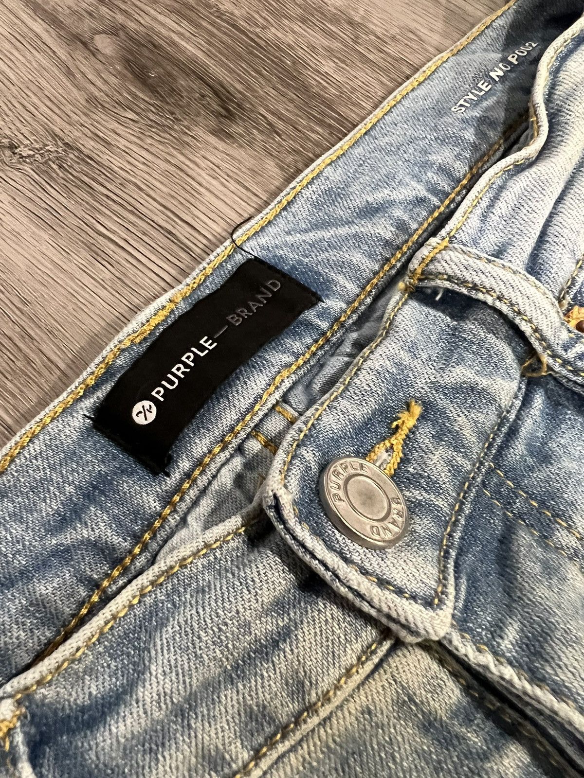 Purple Purple Distressed Jeans Size US 32 / EU 48 - 7 Thumbnail