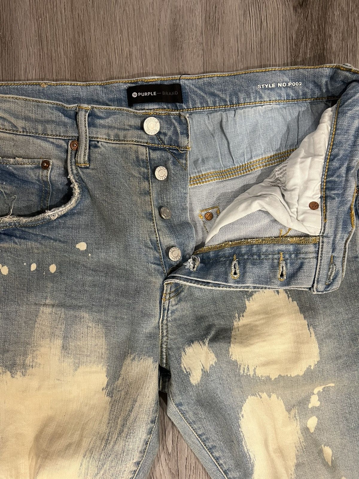 Purple Purple Distressed Jeans Size US 32 / EU 48 - 6 Thumbnail