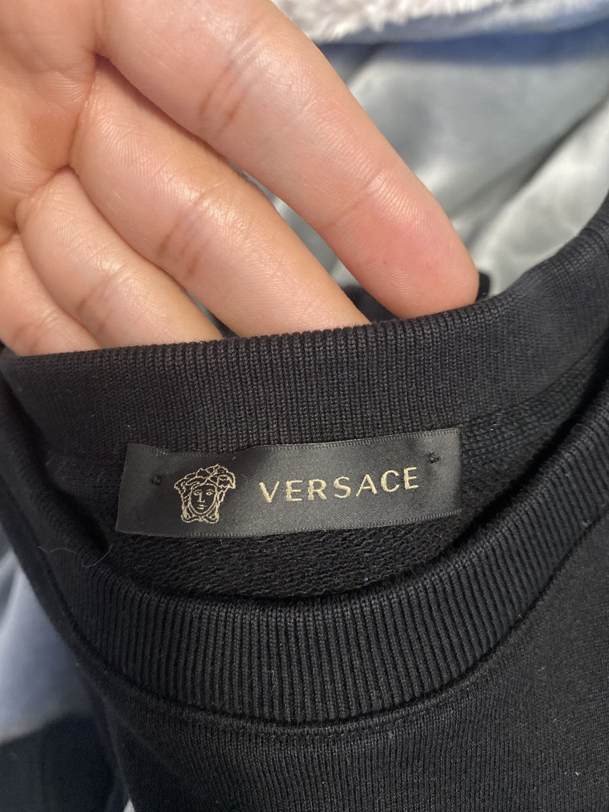 Versace Versace Men’s Black Crewneck Size US XL / EU 56 / 4 - 5 Thumbnail