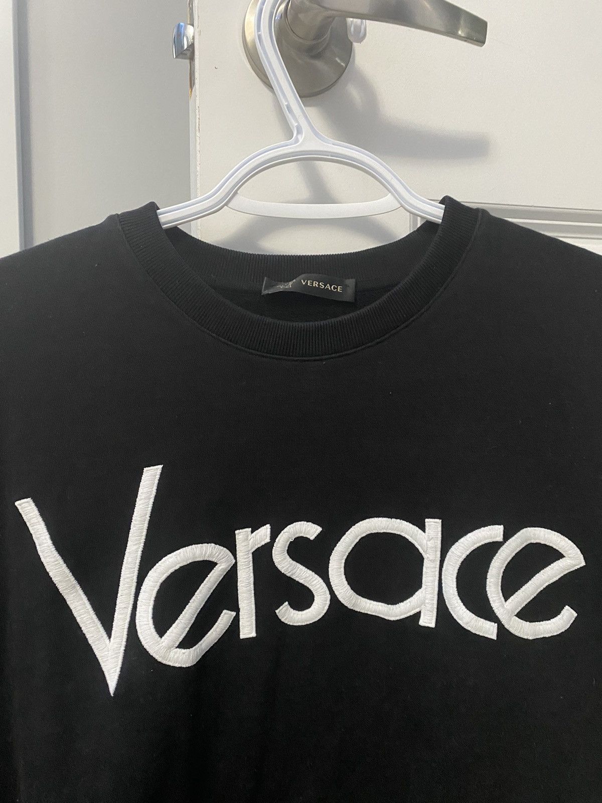 Versace Versace Men’s Black Crewneck Size US XL / EU 56 / 4 - 3 Thumbnail