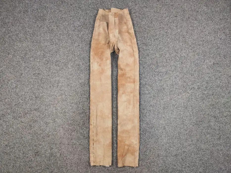 Leather Vintage Japanese suede leather Strap Bondage Trousers Pants Size 34" / US 12 / IT 48 - 1 Thumbnail