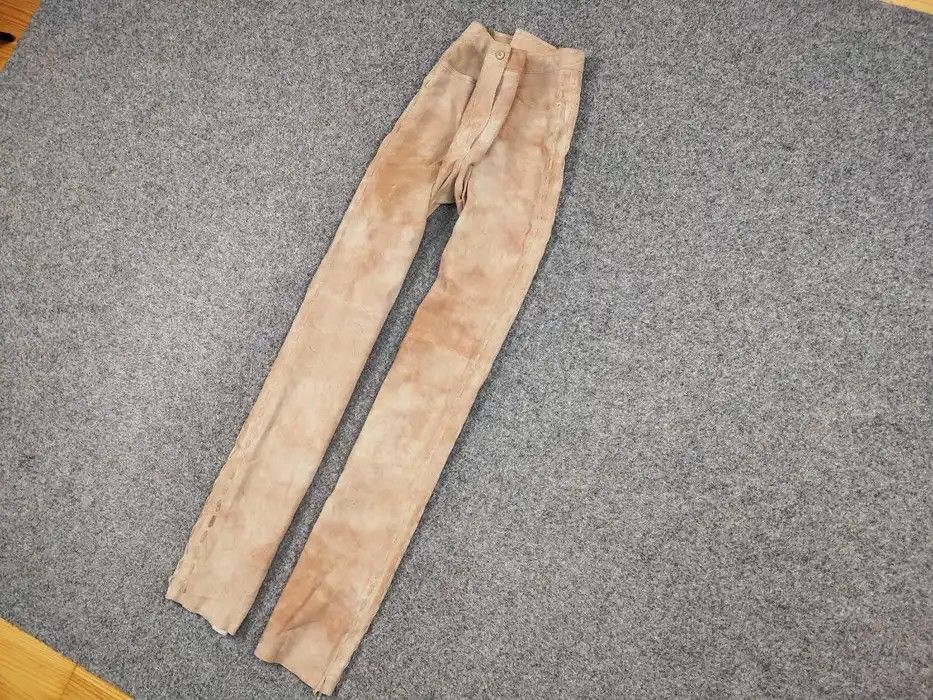 Leather Vintage Japanese suede leather Strap Bondage Trousers Pants Size 34" / US 12 / IT 48 - 2 Thumbnail