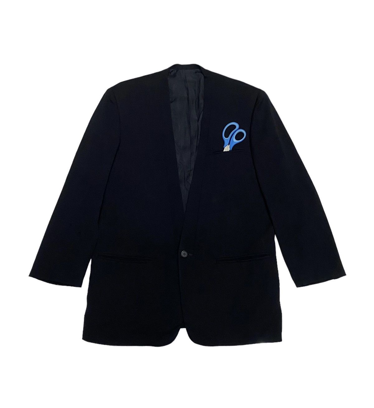 Issey Miyake ISSEY MIYAKE MEN CARDIGAN ONE BUTTON BLAZER COAT Size US S / EU 44-46 / 1 - 1 Thumbnail