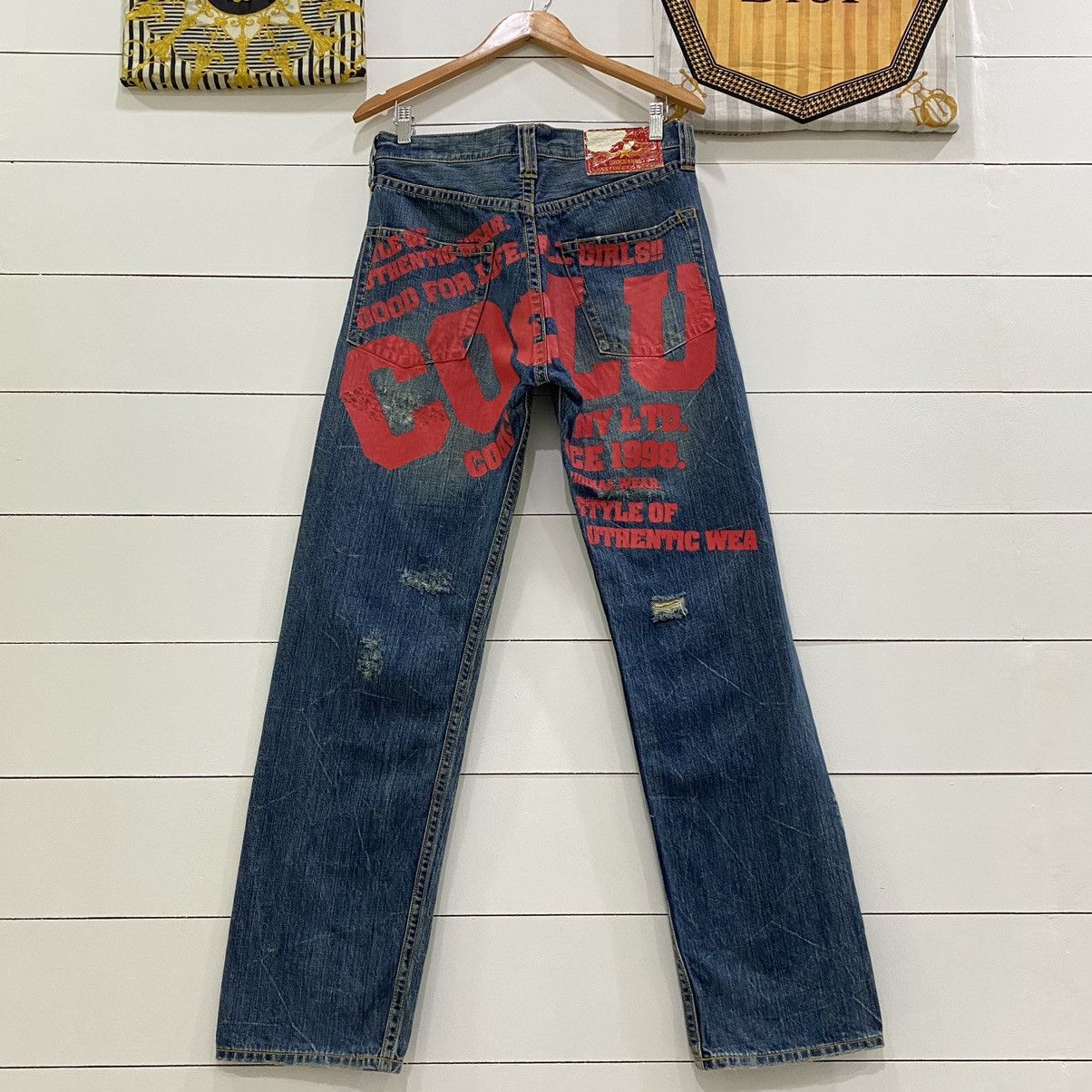 Japanese Brand × Vintage Vintage Co&Lu Coandlu Big Logo Denim Jeans Size US 31 - 1 Thumbnail