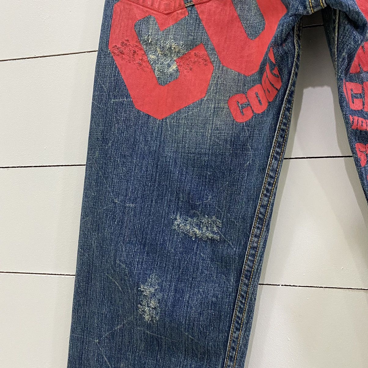Japanese Brand × Vintage Vintage Co&Lu Coandlu Big Logo Denim Jeans Size US 31 - 4 Thumbnail