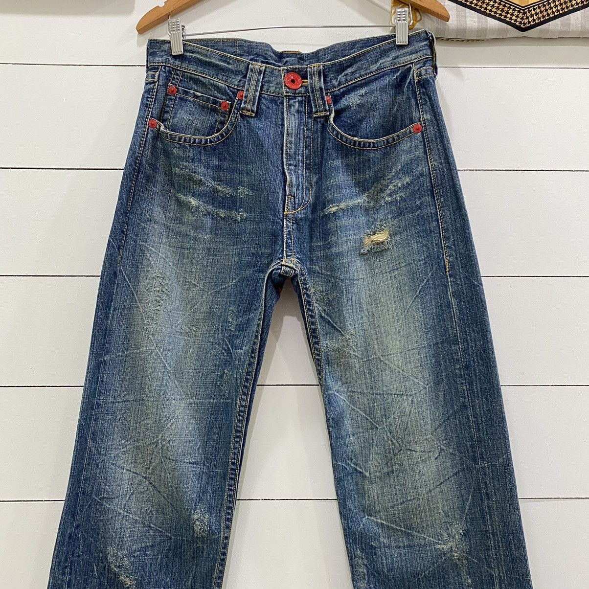 Japanese Brand × Vintage Vintage Co&Lu Coandlu Big Logo Denim Jeans Size US 31 - 8 Thumbnail