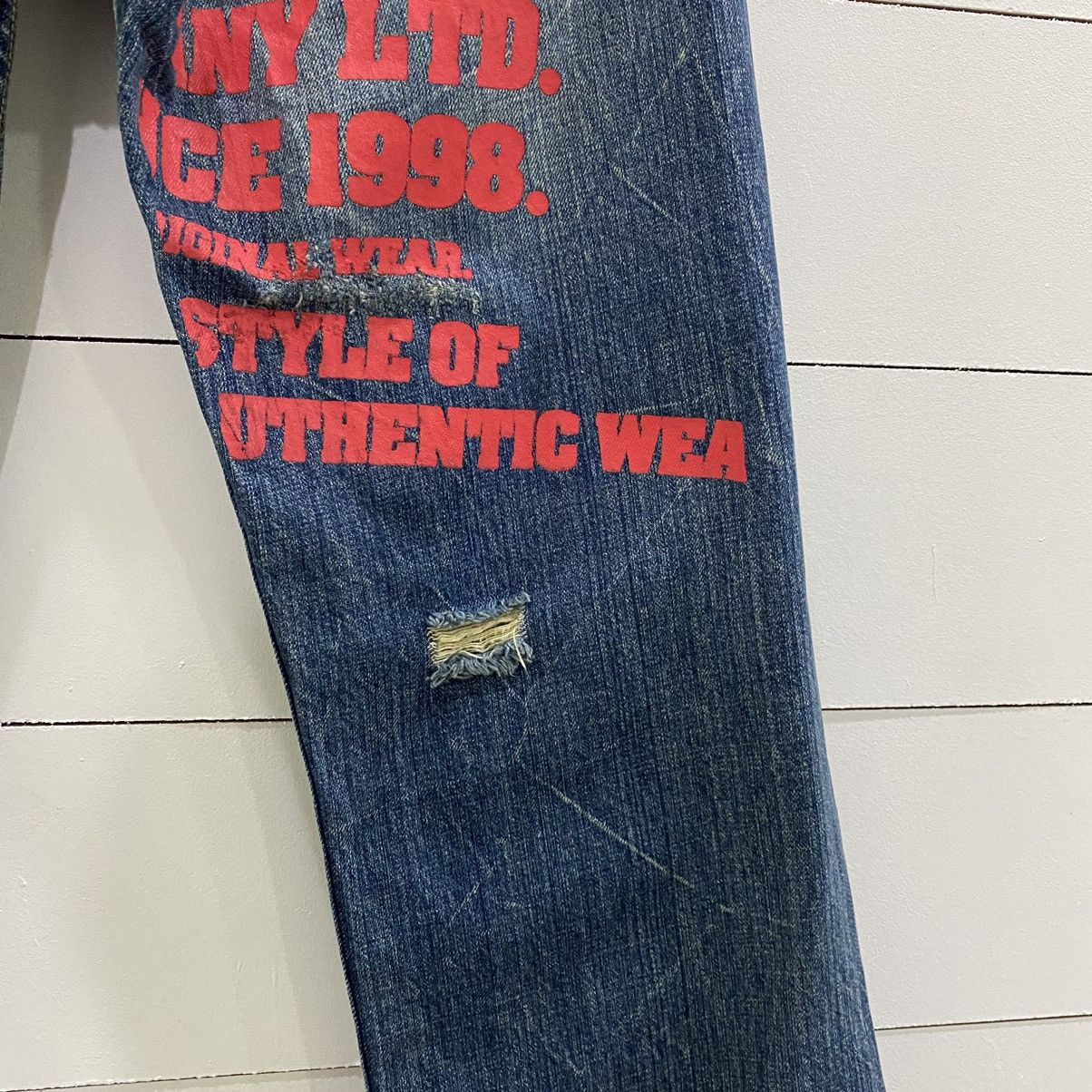 Japanese Brand × Vintage Vintage Co&Lu Coandlu Big Logo Denim Jeans Size US 31 - 5 Thumbnail