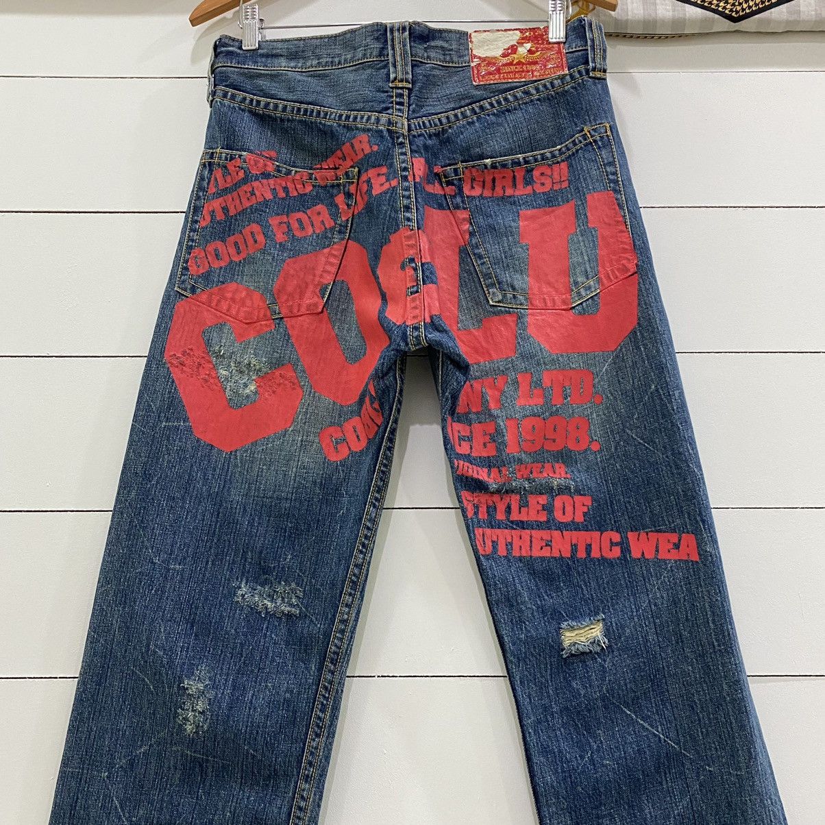 Japanese Brand × Vintage Vintage Co&Lu Coandlu Big Logo Denim Jeans Size US 31 - 2 Thumbnail