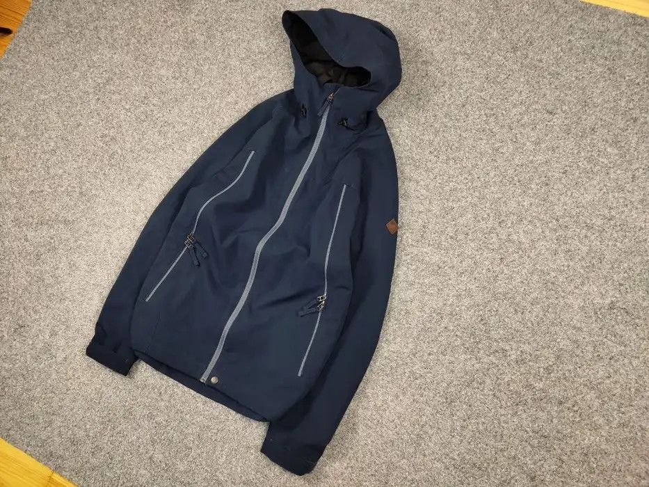 O'Neill O'neill Hail-Shell Navy Blue Hooded Zip Pocket Jacket Size US XL / EU 56 / 4 - 2 Thumbnail