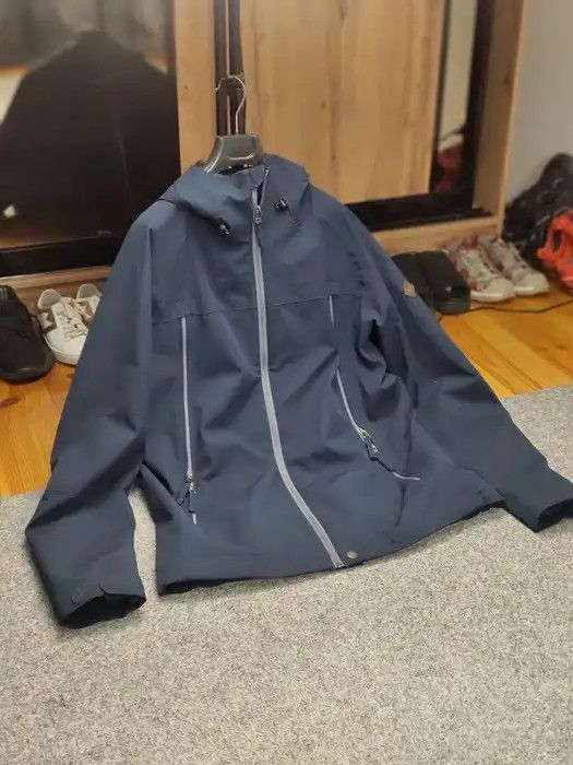 O'Neill O'neill Hail-Shell Navy Blue Hooded Zip Pocket Jacket Size US XL / EU 56 / 4 - 10 Thumbnail