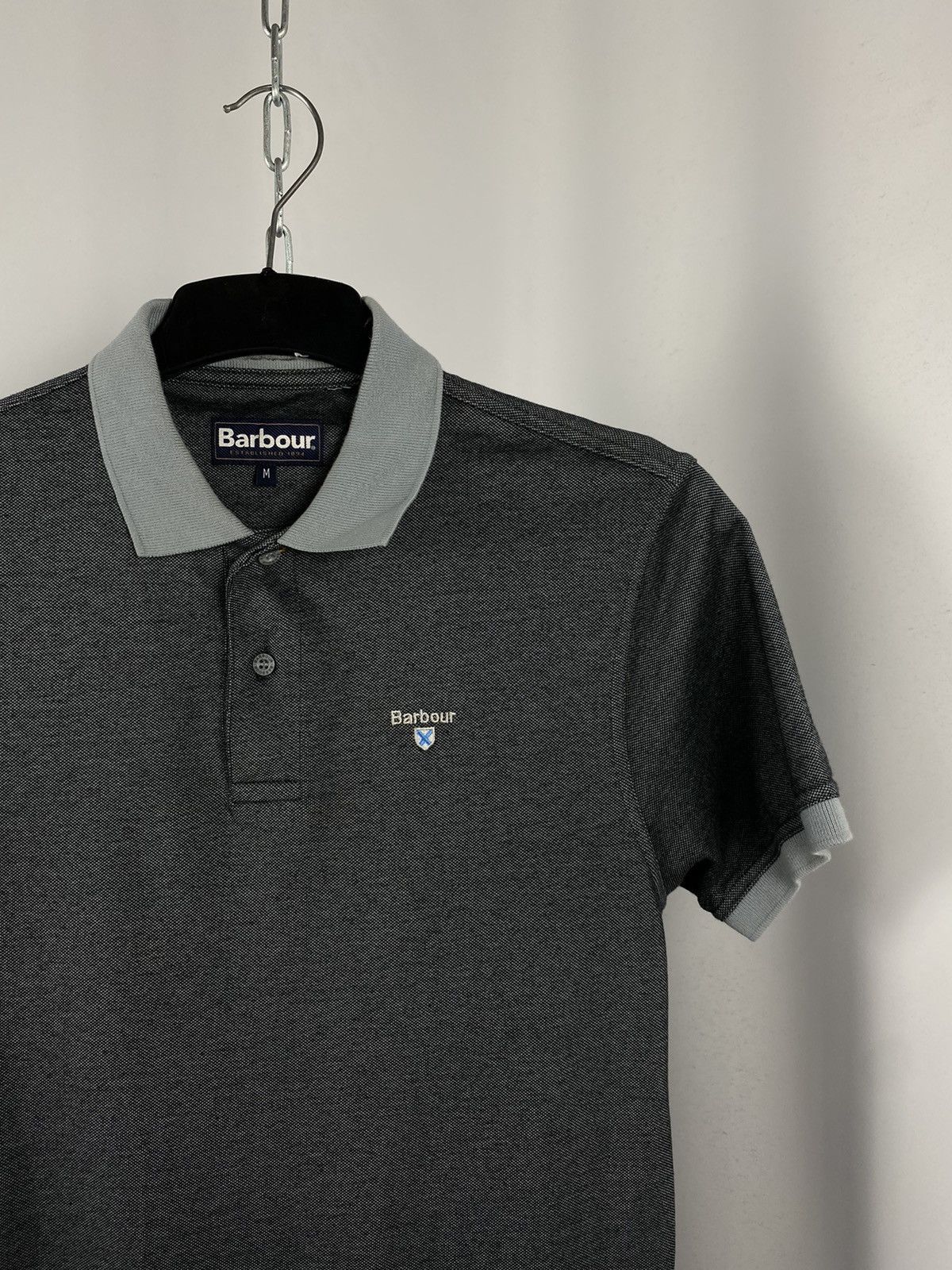 Barbour Barbour polo T-shirts gray streetwear size M Size US M / EU 48-50 / 2 - 2 Thumbnail