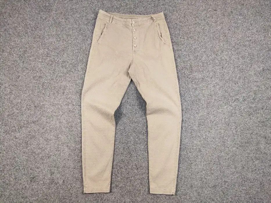 Transit Transit Par Such Beige Textured Cotton Trouser Pants Japan Size 32" / US 10 / IT 46 - 5 Thumbnail