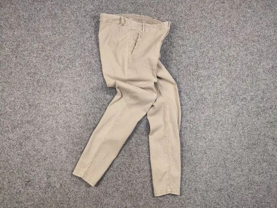Transit Transit Par Such Beige Textured Cotton Trouser Pants Japan Size 32" / US 10 / IT 46 - 7 Thumbnail