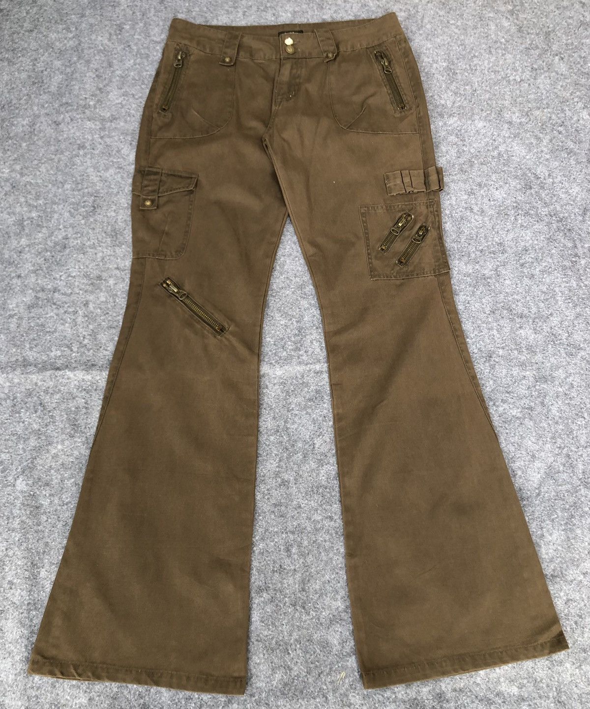 RARE🔥BAL YELLOW🔥Flared Bootcut Cargo Pants