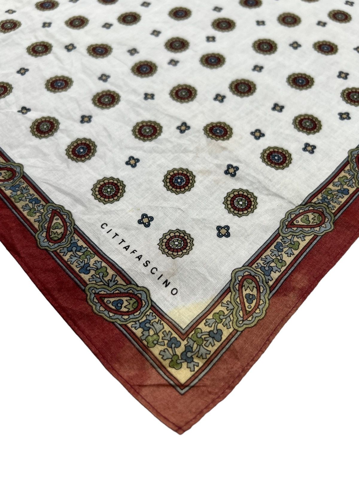 Japanese Brand Cittafascino Handkerchief Neckerchief Bandana Pocketsquare Size ONE SIZE - 3 Thumbnail